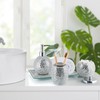 Sanbege 4 Pcs Mosaic Glass Bathroom Accessories Set, Modern Luxury