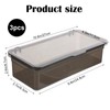 Rainmae 3Pcs Flatware Tray with Lid and Drainer, Large Plastic