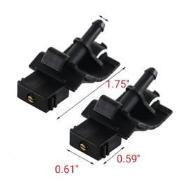 Click&Fit Windshield Washer Nozzles compatible with Toyota Highlander 07-23, Tundra 06-23, Corolla Camry RAV4 4Runner 10-23 Prius 10-15 Sequoia 08-20, Lexus (SET)