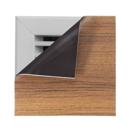 PATIKIL Square Magnetic Vent Covers 14x14 Inch, Floor Air Vent Blocker Covers Register Sound Proof Cover for Home Floor Wall Ceiling, Wood Grain