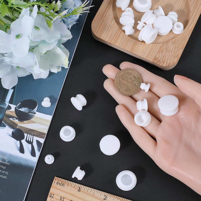 GORGECRAFT 24PCS 4 Sizes Silicone Stoppers for Salt and Pepper