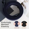 JASGOOD - Cinturón elástico trenzado para mujer, tela elástico para