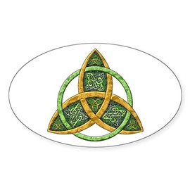 CafePress Celtic Trinity Knot Oval Sticker Oval Car Bumper Sticker