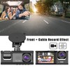 Oewnvmd 3 Camera Lens Front and Rear Inside Dashcam HD