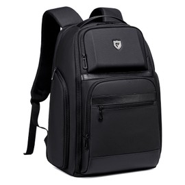 Fenree.geer Fenree.geer Travel Laptop Backpack for Men, Expandable Water Resistant 15.6 Inch Computer Backpack with USB Port, Mens Hardshell Laptop Bag for Business/Work/College, Black