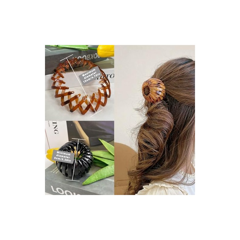 Pinzas Mágicas Para El Pelo Y Moños Con Forma De