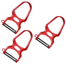 Westmark 3 Asparagus and Vegetable Peelers, U-Type, Spring Steel Blade, Ergonomically Shaped Handle, 105722E3