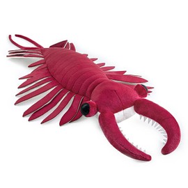 Tiny Heart Cambrian Anomalocaris Plush Toy, 6 inches, Soft Anomalocaris Plush Toy, Simulation Series Soft Cambrian Anomalocaris Plush Toy, Doll Cushion for Children and Nature Lovers, Red