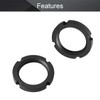 MroMax M40 x 10mm Slotted Round Nuts Carbon Steel 4