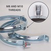 SKIR'CO (2 pcs) Pipe Brackets for 150 mm Pipes, Pipe