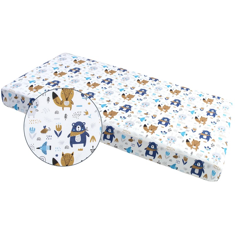 Medi Partners Fitted Sheet 60 x 120 cm 100% Cotton