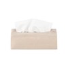 blomus TISU Linen Rectangular Tissue Box Cover - Moonbeam (Beige)