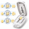 Adjustable Pill Cutter and Tablet Splitter with V-Shaped Holder, Covered