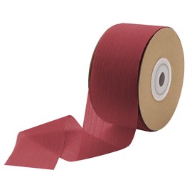 YDHfdc Gift Ribbon Red 3.8 cm x 23 m Ribbon Wedding Chiffon Ribbon Decorative Ribbon Gift Ribbon Wide Silk Ribbon for Gift Wrapping, Wedding Decoration