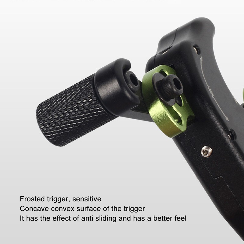 4 Finger Archery Release Aid Grip Adjustable Aluminum Alloy Compound