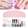 Nail Art Curing Lamp Base Top Coat Prevent Stick Water