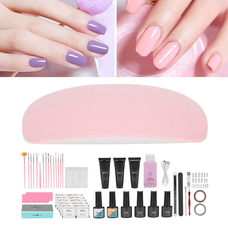 Nail Art Curing Lamp Base Top Coat Prevent Stick Water