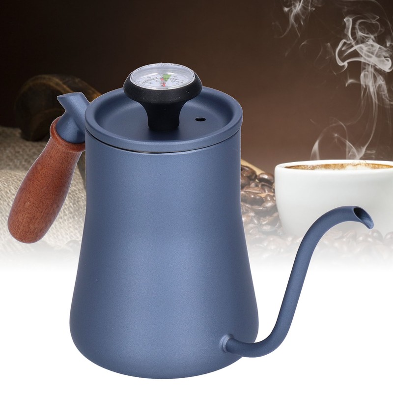 550ml Gooseneck Coffee Kettle Pour Over Coffee Maker with Thermometer