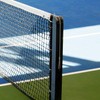 Aoneky 26ft 1/4'' Double Loop Stainless Steel Pickleball Net Professional