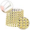 SwirlColor 20 pieces Bling Rhinestone Napkin Rings (Golden)