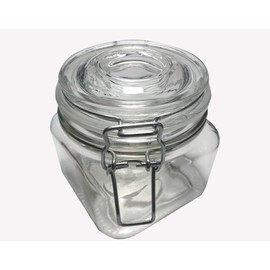 Swing Top Glass Wire Bale/Bail Jars-20 oz.Each - Thick, Heavy Glass-Set of 4