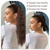 Hair Extension Braid, Ponytail Extension, Wavy Texture, Includes Clips for