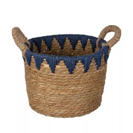 Stratton Home Decor Woven Straw Decorative Storage Basket