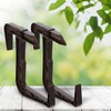 KADAX Flower Box Bracket, No Drilling, Balcony Box Holder Set,