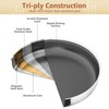 LOLYKITCH 10 In Hybrid Nonstick Stainless Steel Sauté Pan with