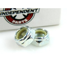 Independent Kingpin Nuts Silver For Skateboard Longboard Trucks 2 Pc Set