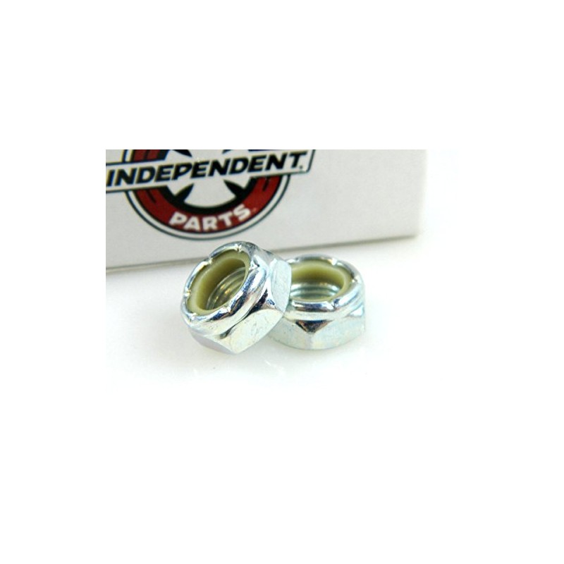 Independent Kingpin Nuts Silver For Skateboard Longboard Trucks 2 Pc