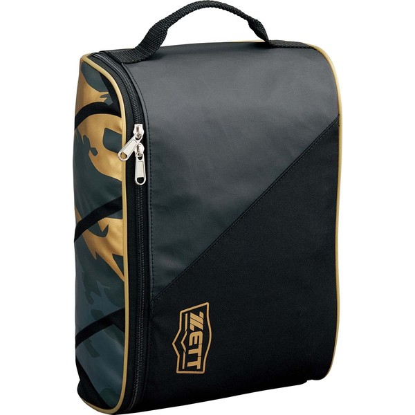 ZETT BA3201 Shoe Case, Black x Gold (1982)