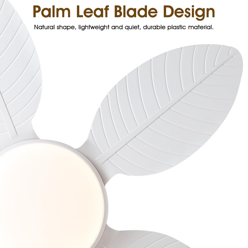 Wiviniya Ceiling Fans with Lights and Remote/APP Control, 48 Inch