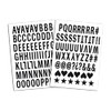 Toga Sheets of Iron-On Letters, Fabric, Noir - Majuscule Bâton,