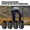 6Pcs Trekking Rubber Pad, Trekking Pole Tips, Replacement Rubber Feet