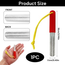 talNite Precision V-Groove Dart Sharpener - Compact, Slim Design for Optimal Steeltip Dart Maintenance, Rapid Sharpening Tool for Reduced Bounce Outs (Red)