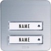 m-e Bell-202 TXA Wireless DOORBELL Button, 2-Family House, Aluminium Front,