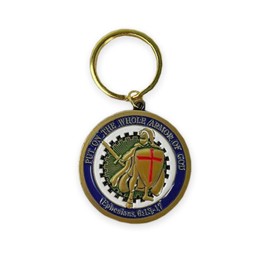 Armor of God Keychain Put on the Whole Armor of God Ephesians 6:13-17 Antique Brass Keychain VetFriends