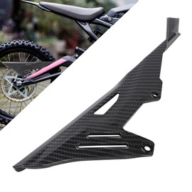 JFG RACING Motorcycle Chain Guard,Motorcycle Chain Guard Cover Sprocket Guard Cover Chain Protector for Sur Ron Light Bee-Carbon Fiber Pattern
