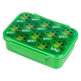 Baagl Children's Lunch Box for School - Snack Box with Compartments - Lunch Box for Girls, Boys, Nursery - Lunch Boxes with Dividers - Lunch Box, Lunch Box, Snack Box (Football)