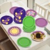 60PCS Halloween Birthday Party Supplies 7In Purple Sun Dessert Paper