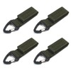 JEELAD Key Ring, Keychain, Tactical Ring, Carabiner, Velcro, Molle, Tactical