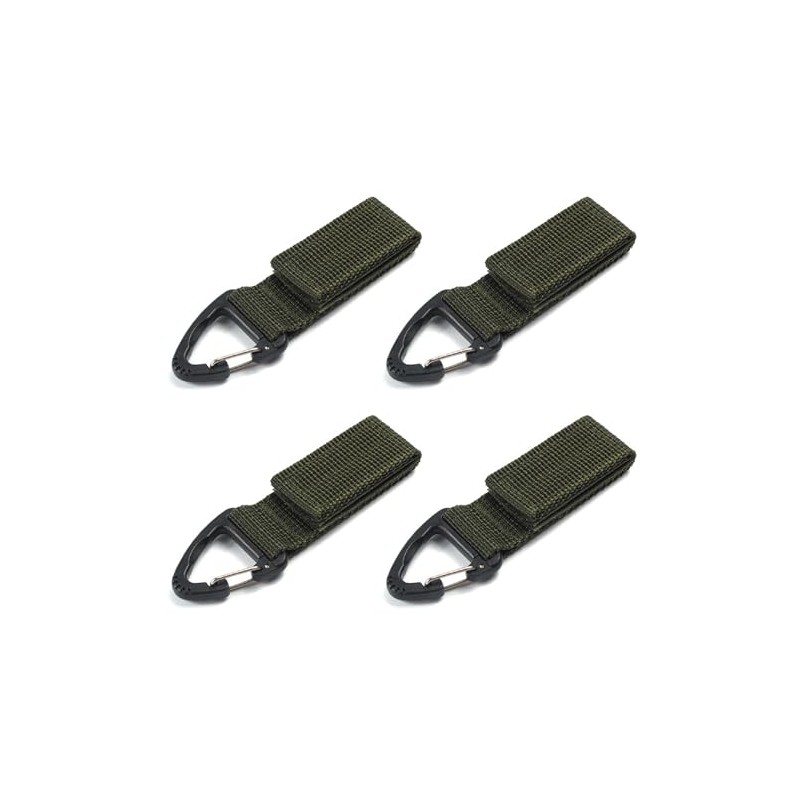 JEELAD Key Ring, Keychain, Tactical Ring, Carabiner, Velcro, Molle, Tactical