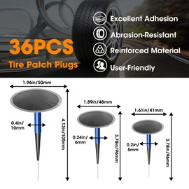 Airsnigi 36Pcs Tire Repair Patch Tool Kit