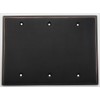 Oil Rubbed Bronze 3 Gang Blank Wall Plate