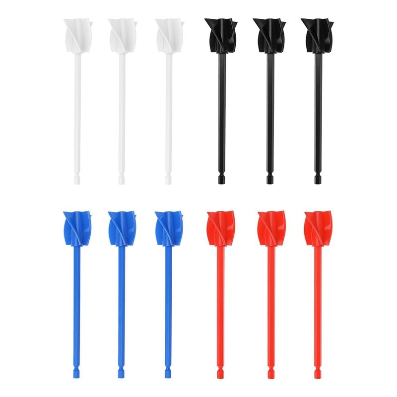 Geieold Epoxy Mixer Attachment for Drill, 12-Piece Set - Helix