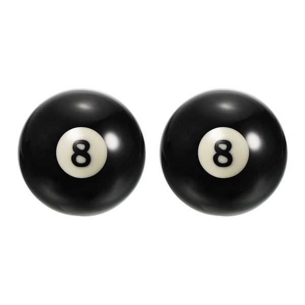 PATIKIL 2-1/4" #8 Ball Billiard Replacement Ball, 2Pcs Pool Table