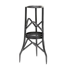 Achla Designs GBS-11, Small Wrought Iron Toadstool Stand, 12 1/2-in H, Graphite