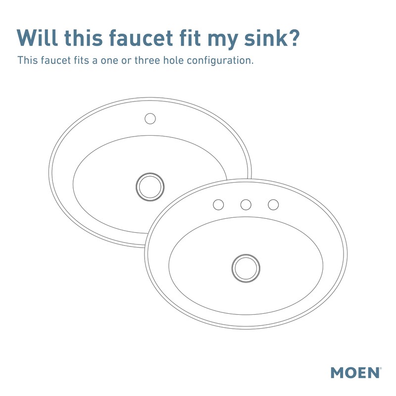 Moen LISO Spot Resist Brushed Nickel One-Handle Bathroom Faucet, One