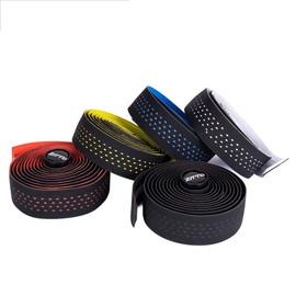 ZTTO Soft Breathable Road Bike Bicycle Handlebar Tape Cork EVA PU Bar Tape Professional Cycle Damping Anti-Vibration Wrap With 2 Bar Plug